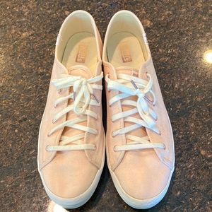 Ked’s metallic light pink canvas sneakers shoes women’s size 11